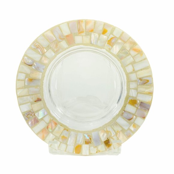Yankee Candle Mosaic Mother of Pearl Holder Plate